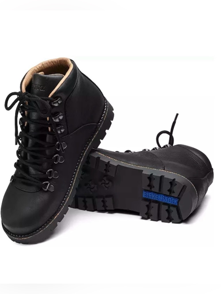 Birkenstock Jackson Women’s Nubuc Black Hiker Boots Size 38 New